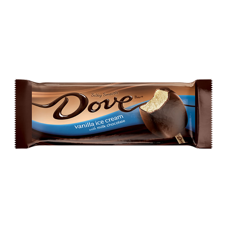 Menu - Dove Vanilla Ice Cream Bar with Milk Chocolate Wrapper