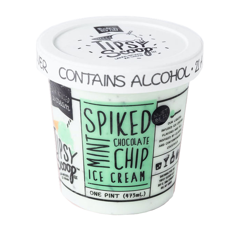 Menu - Tipsy Scoop Spiked Mint Chocolate Chip Ice Cream