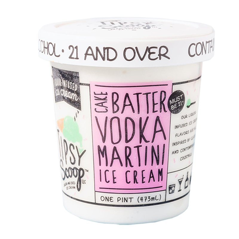 Menu - Tipsy Scoop Vodka Martini Ice Cream